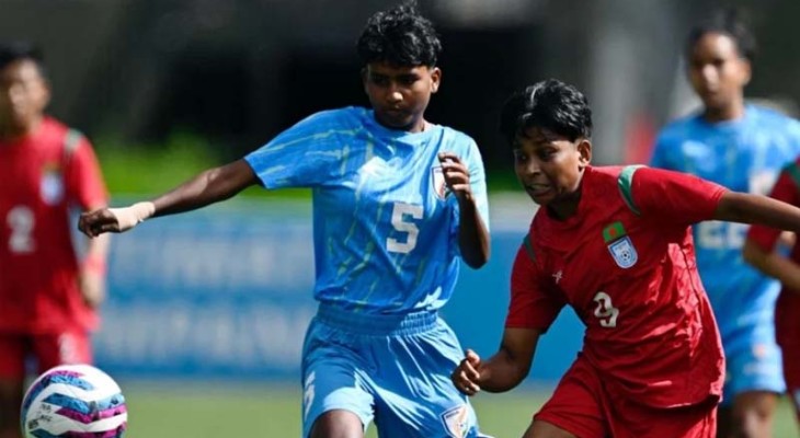 সাফ নারী ফুটবল: এবারও বাংলাদেশের গ্রুপে ভারত